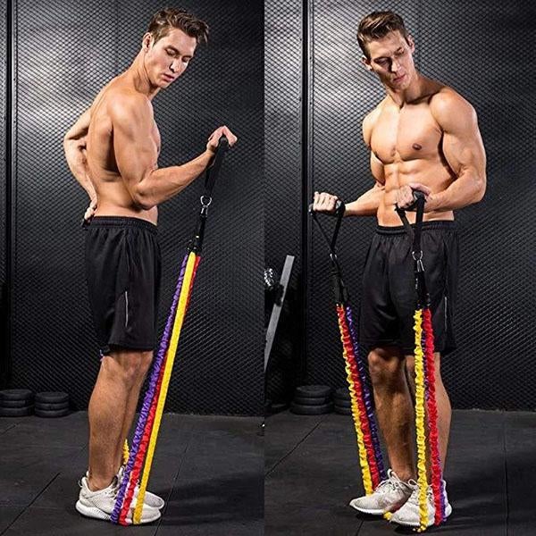 Élastique de fitness réglable multifonctionnel NovaPulse™ | Bande de résistance pour l'entraînement à domicile