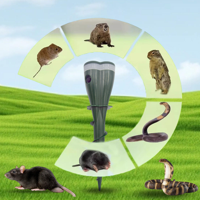 Répulsif Solaire Serpents & Rongeurs pour Jardin & Ferme – Protection Étanche