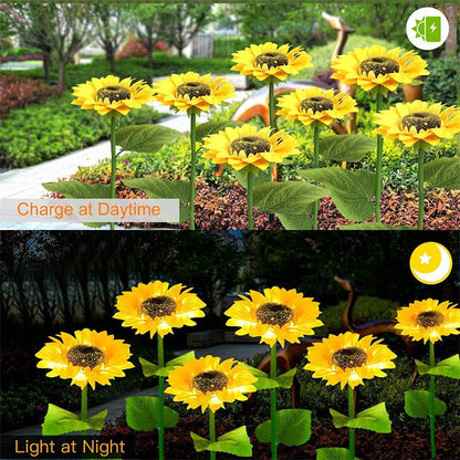 Lampe Solaire Tournesol – Éclairage Automatique & Étanchéité IP65 (14h d'Autonomie)