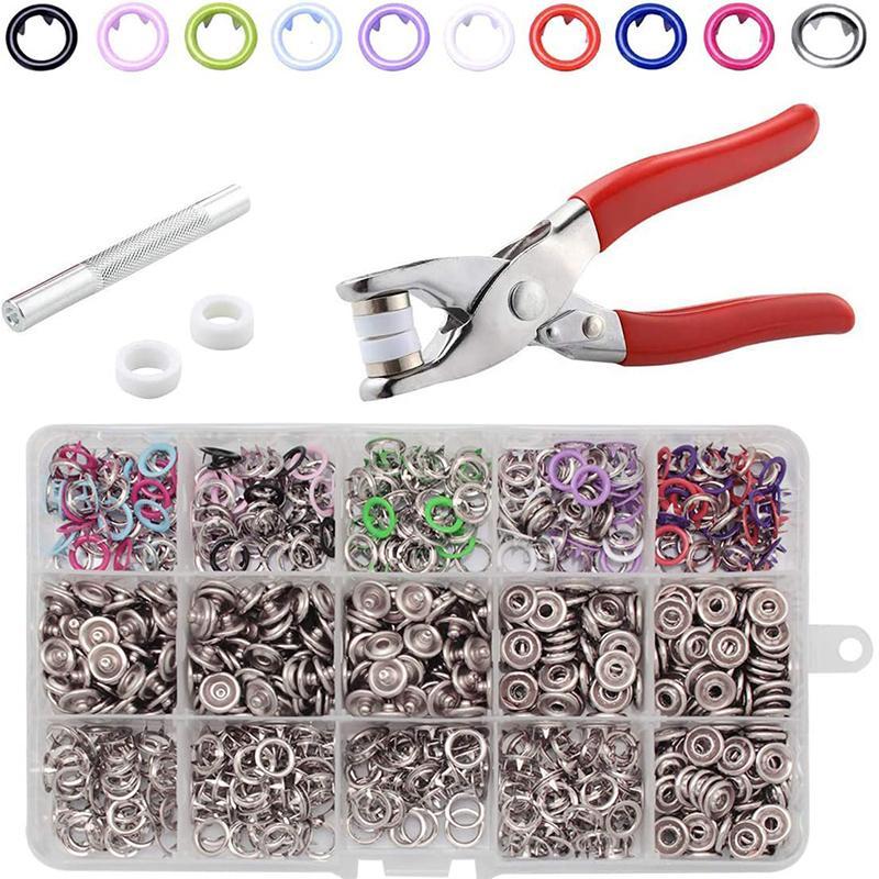 Kit d'Outils d'Assemblage Sans Marteau – Coffret de Boucles & Fermoirs Métalliques Durables