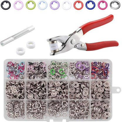 Kit d'Outils d'Assemblage Sans Marteau – Coffret de Boucles & Fermoirs Métalliques Durables