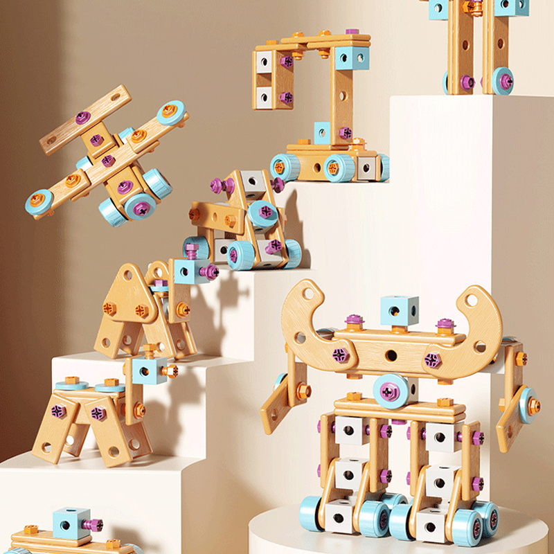 Ensemble d'outils et perceuse pour enfants OmniLiving™ (kit de construction créatif avec mallette)
