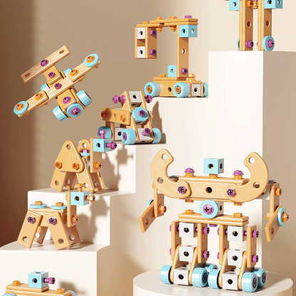 Ensemble d'outils et perceuse pour enfants OmniLiving™ (kit de construction créatif avec mallette)