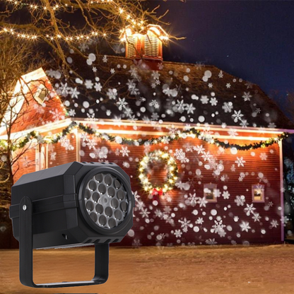 VaraLiving™ Projecteur LED de Noël Rotatif | 8 Motifs & Éclairage Extérieur Imperméable