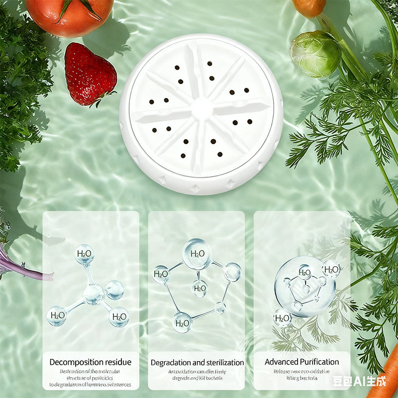 Nettoyeur de Fruits et Légumes Automatique – Technologie Vortex Puissante