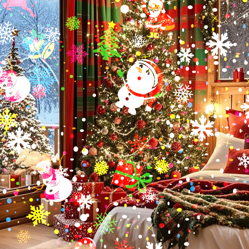 VaraLiving™ Projecteur LED de Noël Rotatif | 8 Motifs & Éclairage Extérieur Imperméable