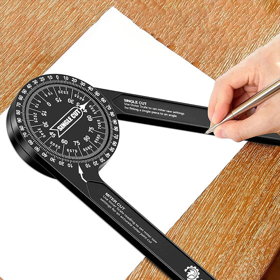 ProShield™ Rapporteur d'Angle Numérique & Règle de Précision | Outil de Mesure pour Menuiserie & Bricolage