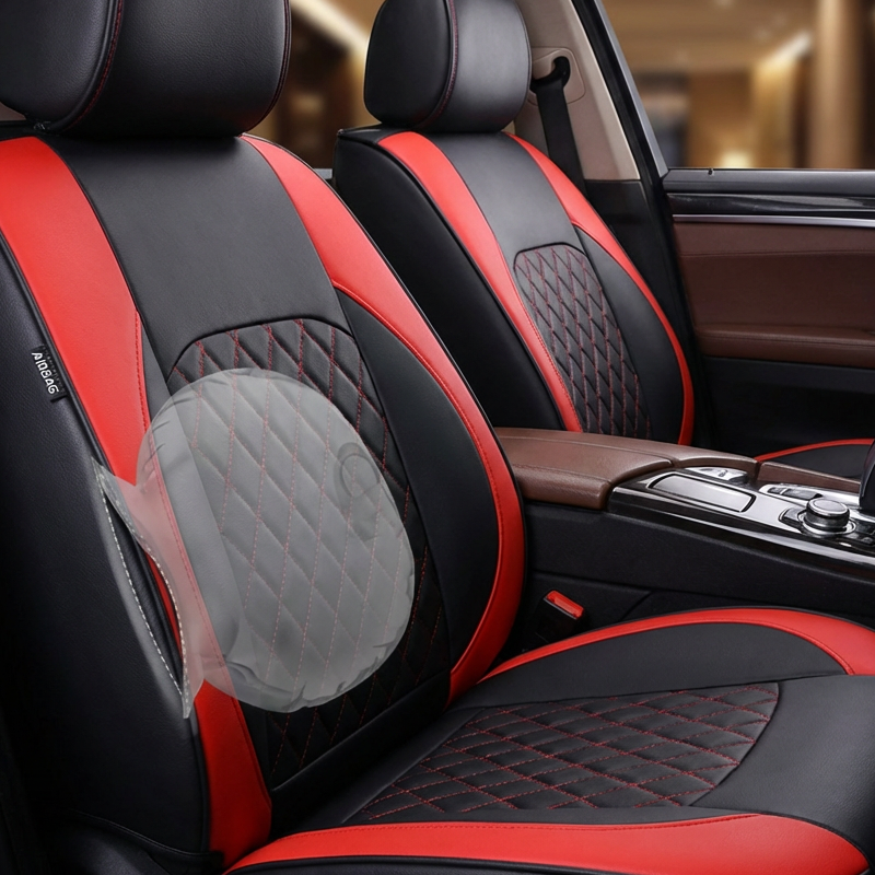 Housse de siège auto universelle 9 pièces en similicuir SilkEase™