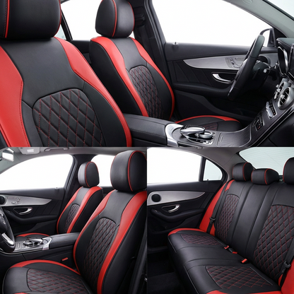 Housse de siège auto universelle 9 pièces en similicuir SilkEase™