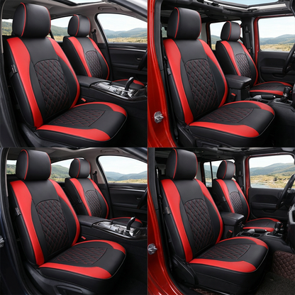 Housse de siège auto universelle 9 pièces en similicuir SilkEase™