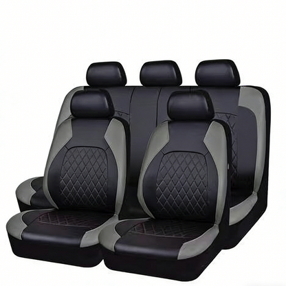 Housse de siège auto universelle 9 pièces en similicuir SilkEase™