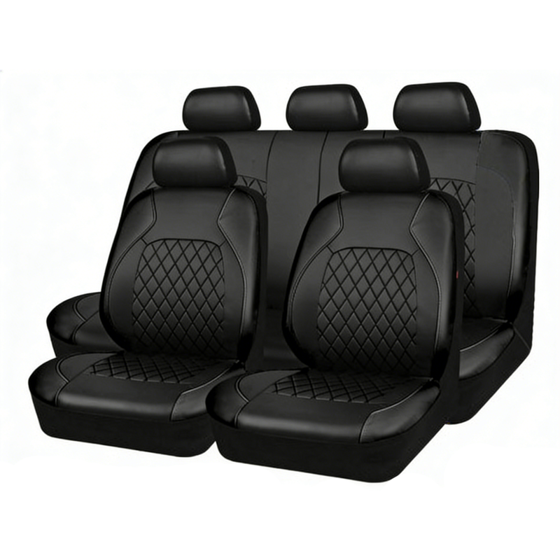 Housse de siège auto universelle 9 pièces en similicuir SilkEase™