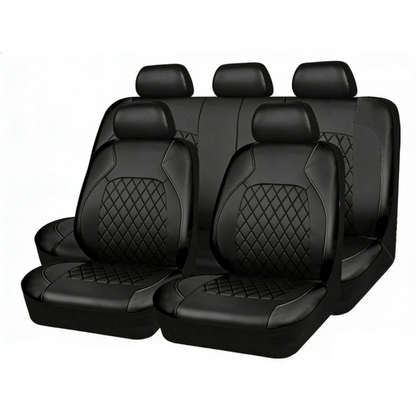 Housse de siège auto universelle 9 pièces en similicuir SilkEase™