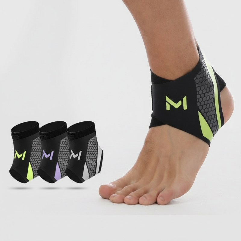 Orthèse de cheville à compression en Y UltraFit - Fine avec talon ouvert