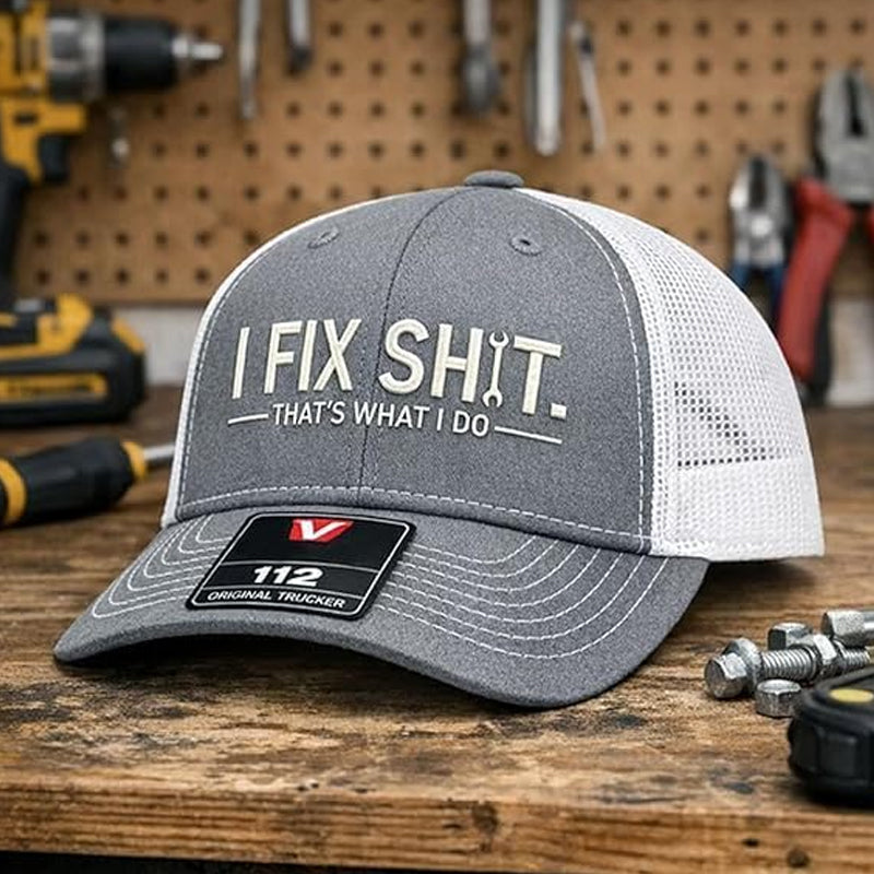 Casquette Trucker "I Fix Shit" – Style Camionneur