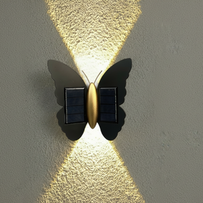 Applique Solaire Design "Haut & Bas" – Motifs Papillon & Chauve-souris (Étanche IP65)