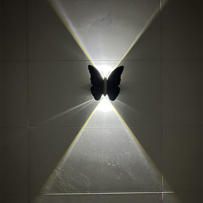 Applique Solaire Design "Haut & Bas" – Motifs Papillon & Chauve-souris (Étanche IP65)