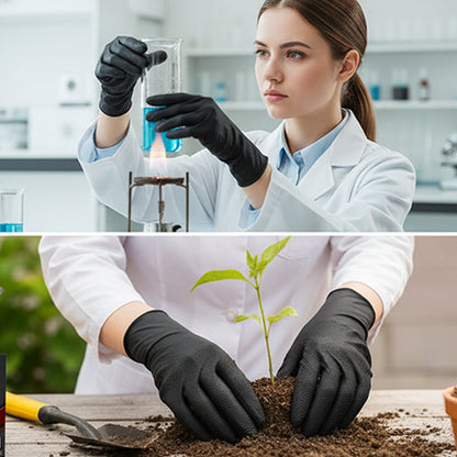ANBOSON™ Gants en Nitrile Renforcés   Anti-Acide & Anti-Huile, Sans Poudre & Haute Adhérence