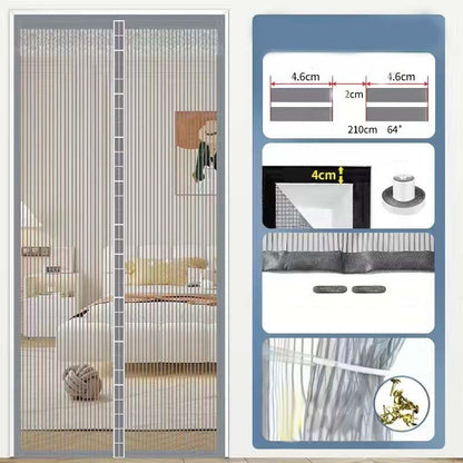 Moustiquaire Magnétique Renforcée pour Porte – Fixation Sans Perçage & Fermeture Automatique