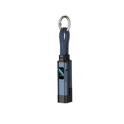 Câble 4-en-1 Fast-Charge avec Écran & Porte-clés