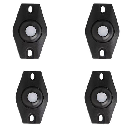 Roulettes pivotantes 360° adhésives GlideEase™ - Installation facile pour meubles et rangements