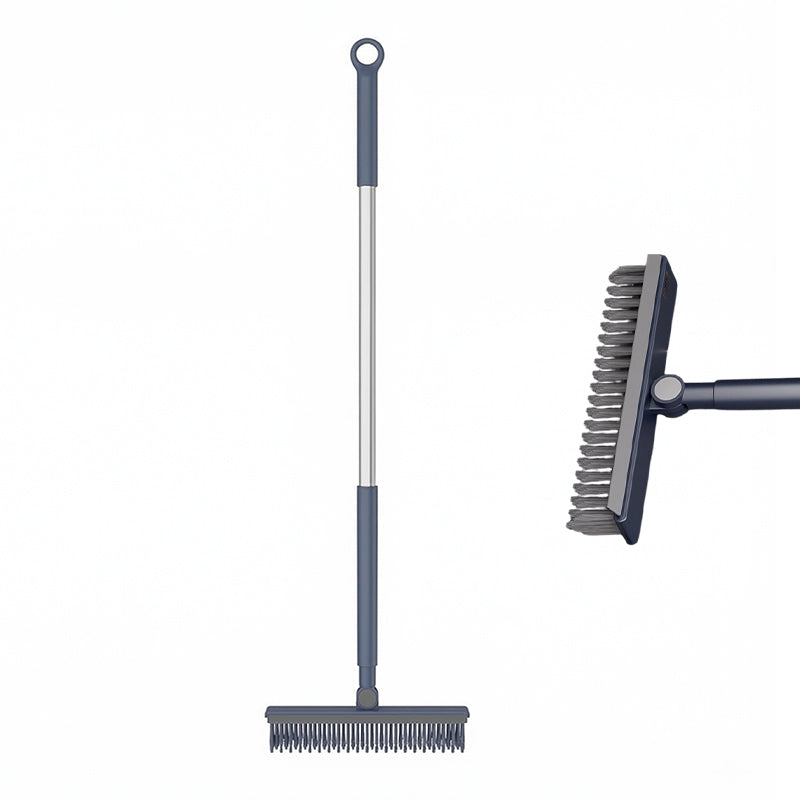 Brosse de Nettoyage 2-en-1 pour Joints & Coins avec Raclette Intégrée