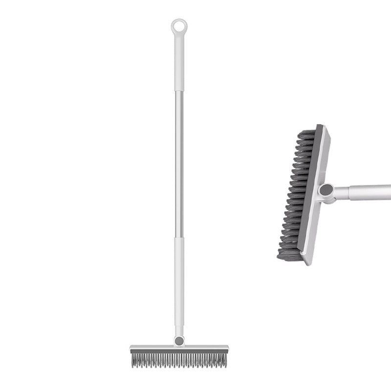 Brosse de Nettoyage 2-en-1 pour Joints & Coins avec Raclette Intégrée