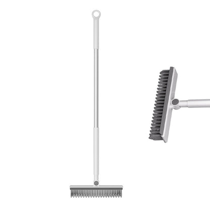 Brosse de Nettoyage 2-en-1 pour Joints & Coins avec Raclette Intégrée
