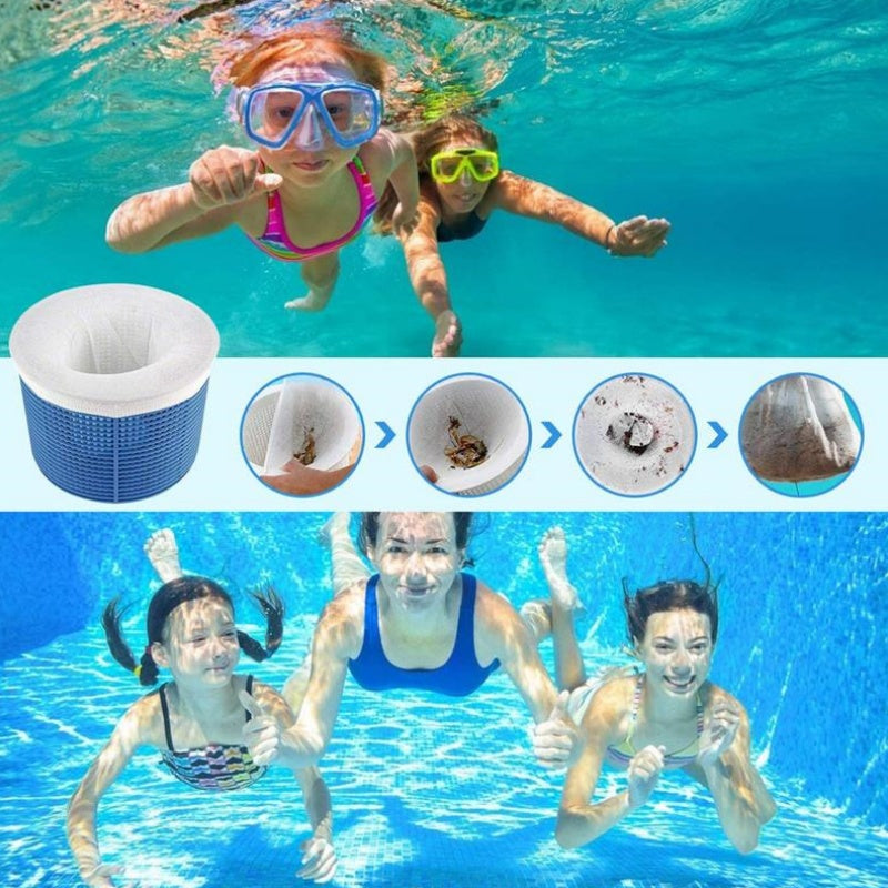 Chaussettes de Filtre Réutilisables pour Skimmer de Piscine