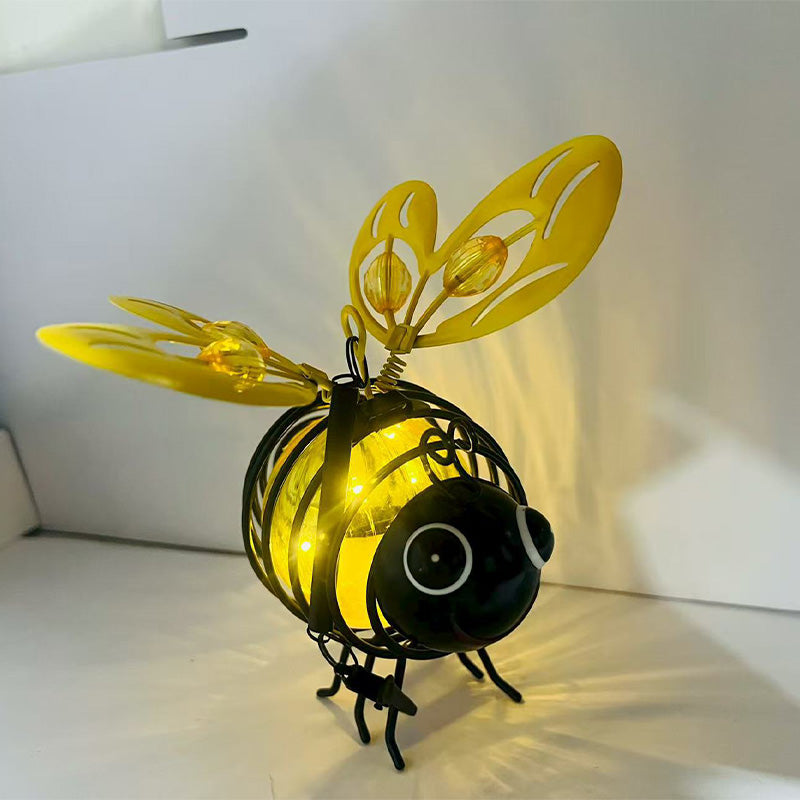 Lanterne Solaire Suspendue avec Abeilles – Éclairage Décoratif de Jardin