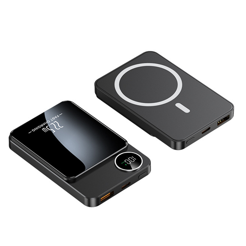 Batterie Externe Magnétique 10000mAh – Charge Rapide Filaire 22.5W & Sans Fil 15W