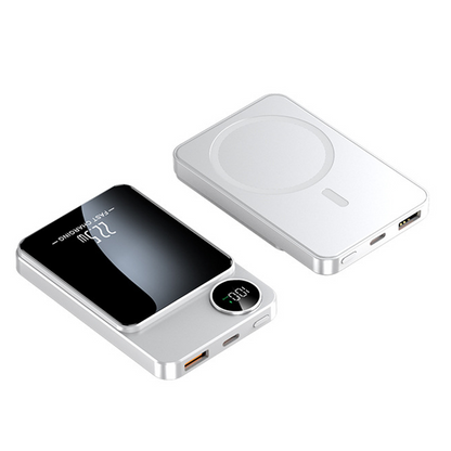 Batterie Externe Magnétique 10000mAh – Charge Rapide Filaire 22.5W & Sans Fil 15W