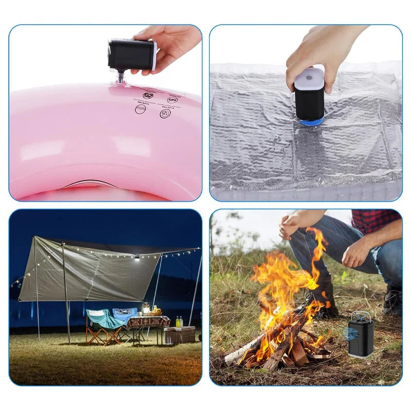 Pompe à Air Rechargeable pour Camping – Gonfleur Portable & Sans Fil