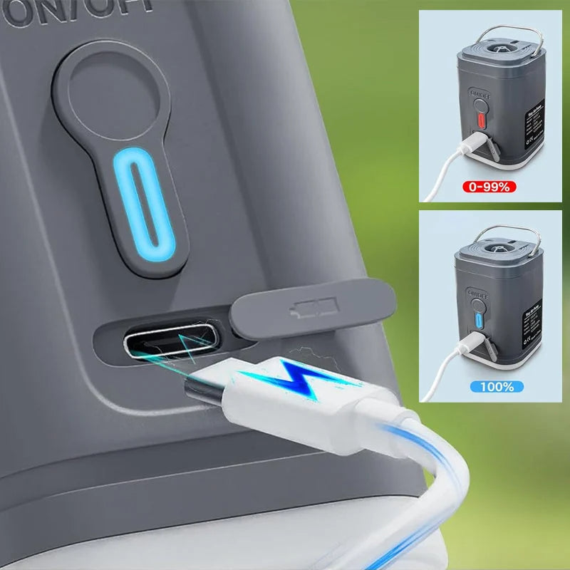 Pompe à Air Rechargeable pour Camping – Gonfleur Portable & Sans Fil