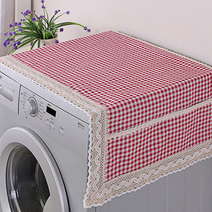 Dernier Jour de Promo ! 💖✨ Housse Anti-Poussière en Lin pour Réfrigérateur (avec Poches de Rangement)