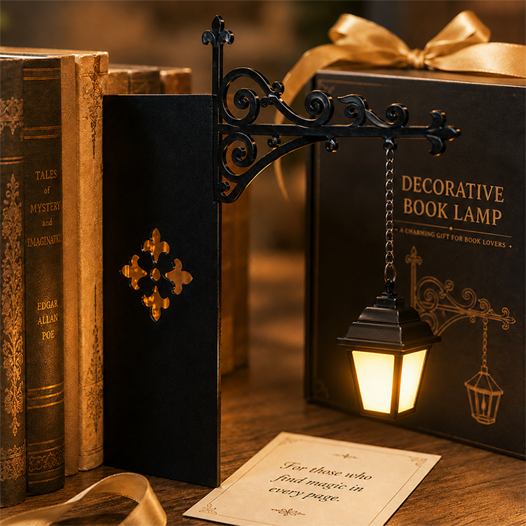 Lampe serre-livres rétro - Mini réverbère