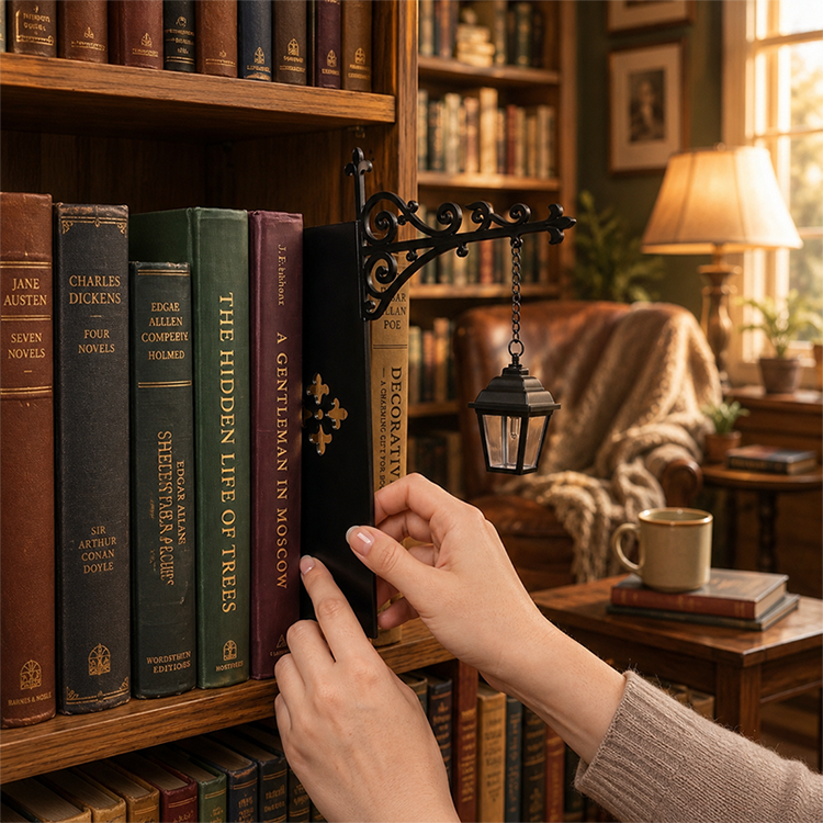 Lampe serre-livres rétro - Mini réverbère