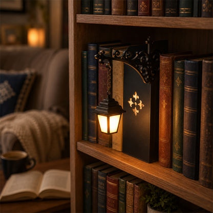 Lampe serre-livres rétro - Mini réverbère