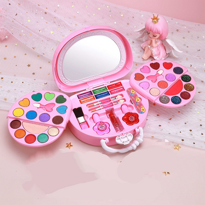 Coffret de maquillage lavable pour enfants et sac à main rose PureVal™ (doux pour la peau)