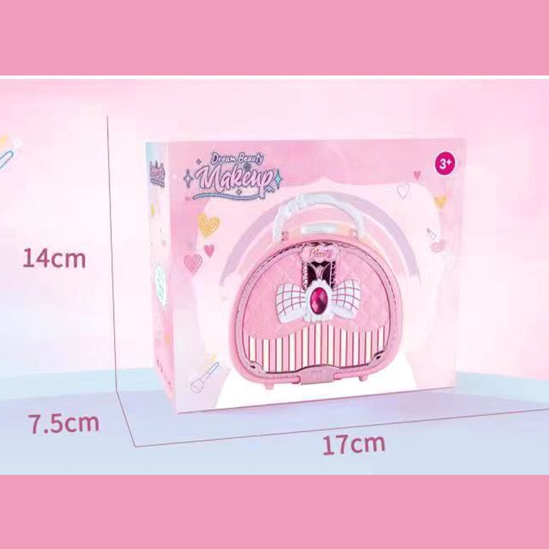 Coffret de maquillage lavable pour enfants et sac à main rose PureVal™ (doux pour la peau)