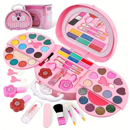 Coffret de maquillage lavable pour enfants et sac à main rose PureVal™ (doux pour la peau)