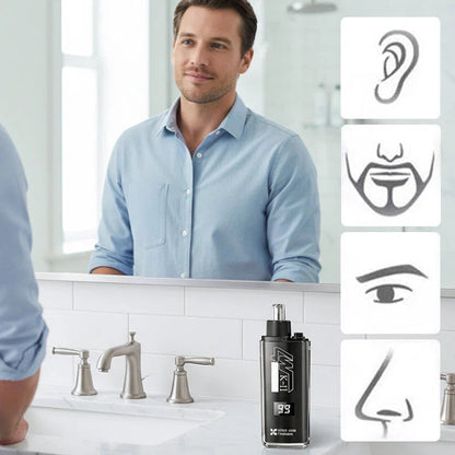 SilkEase™ Tondeuse Nez & Oreilles de Précision avec Écran LED
