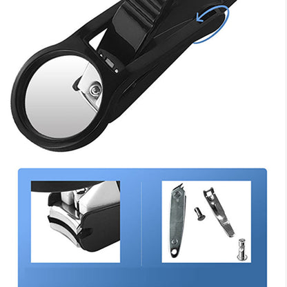 SilkEase™ Coupe-Ongles avec Loupe & Pare-Éclaboussures
