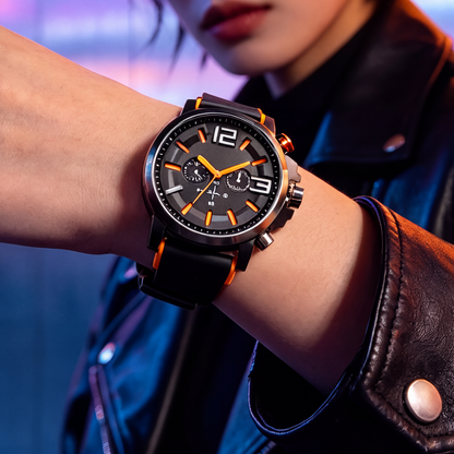 ChronosEase™ Montre à Quartz Élégante pour Homme | Idéale Quotidien & Business