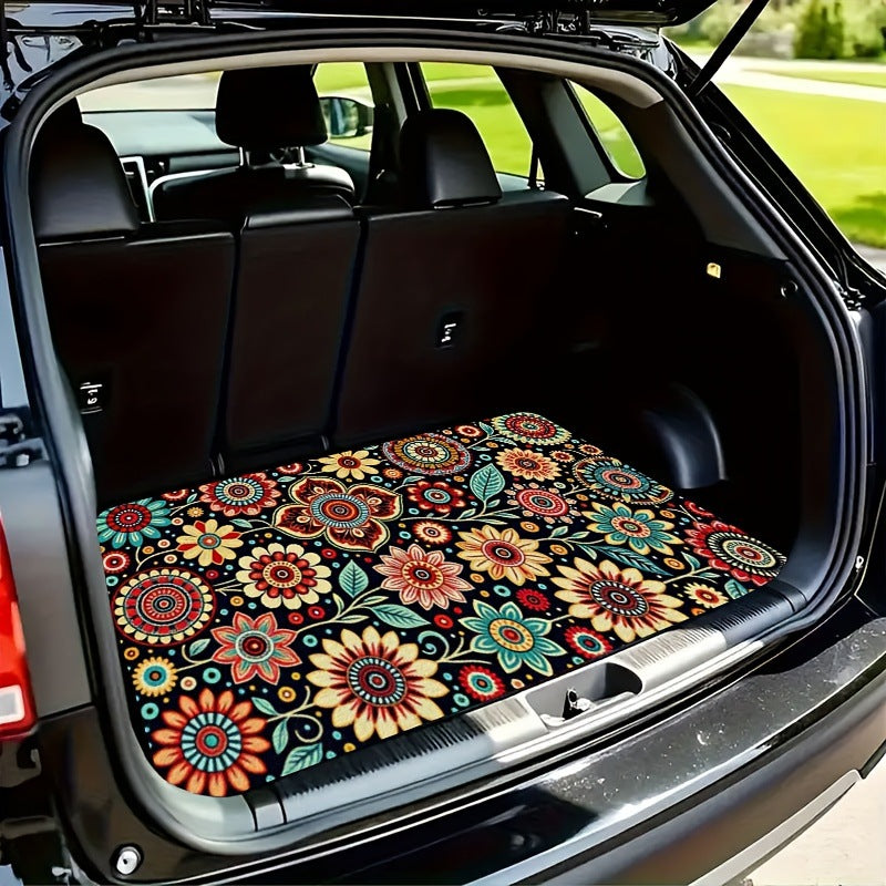 Tapis de coffre universel NovaPulse™ | Surface douce en velours et fond antidérapant