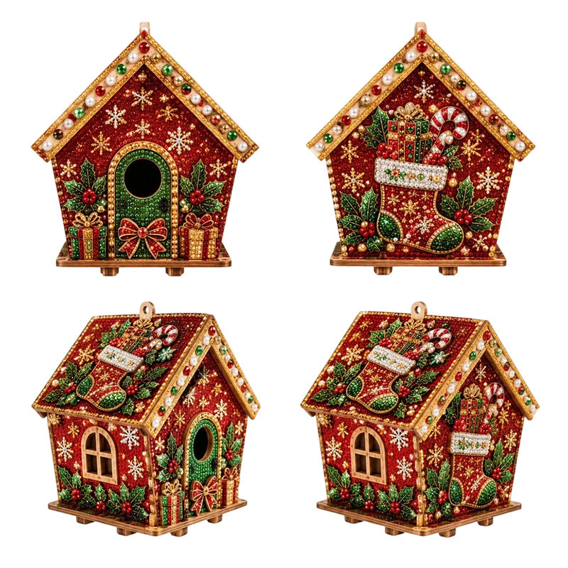Peinture de perles 3D DIY pour Noël OmniLiving™ | Art diamant étincelant et décoration de Noël