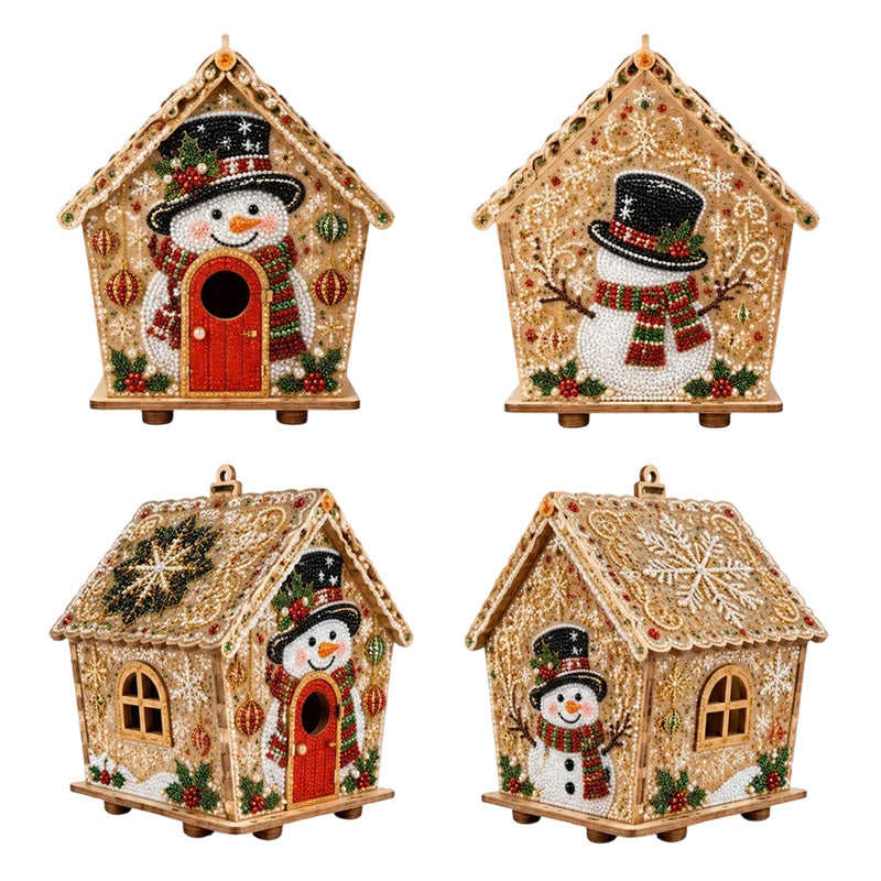 Peinture de perles 3D DIY pour Noël OmniLiving™ | Art diamant étincelant et décoration de Noël