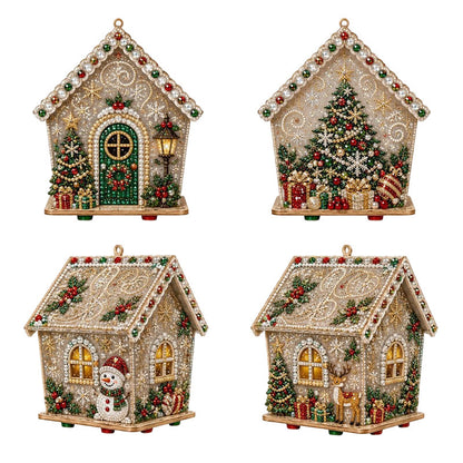 Peinture de perles 3D DIY pour Noël OmniLiving™ | Art diamant étincelant et décoration de Noël