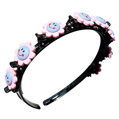 Serre-tête dessin animé avec pinces à tresses pour filles OmniLiving™ | 13 modèles mignons