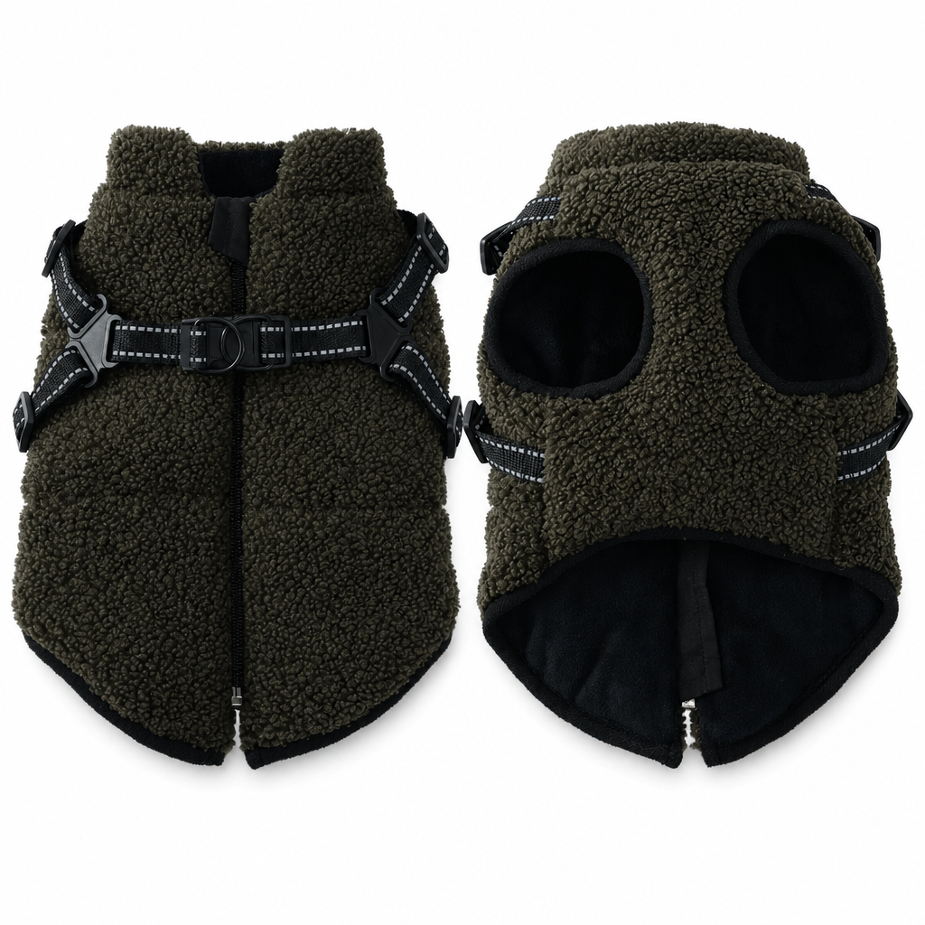 VaraLiving™ Manteau d'Hiver Chaud pour Chien | Bandes Réfléchissantes pour Chiens Petits & Moyens